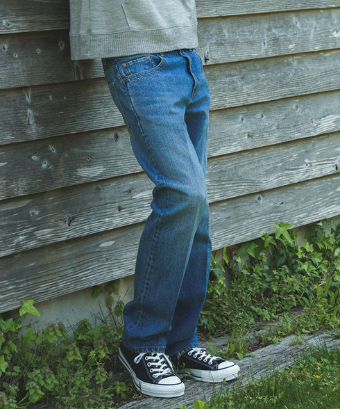 MR.OLIVE / 14oz SELVAGE DENIM / USED STANDARD STRAIGHT JEANS / ミスターオリーブ 14oz セルヴィッジデニム / ユーズドスタンダードストレートジーンズ